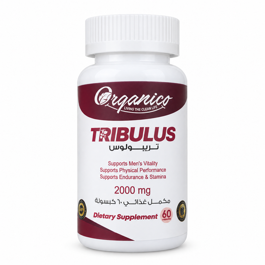 Organico Tribulus 2000 mg – Men’s Vitality, Physical Performance and Endurance Support – 60 Capsules