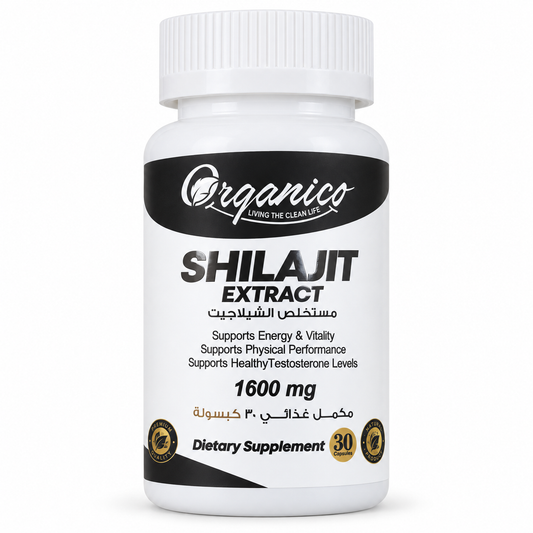 Organico Shilajit Extract 1600 mg – Energy, Vitality and Physical Performance Support – 30 Capsules